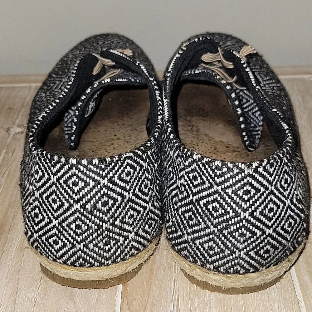 Patara Taj Black Nomad Geometric Lace Up Shoes Mens Size 8